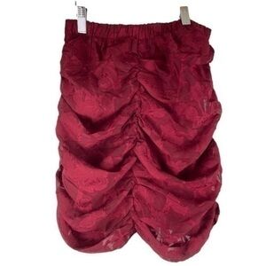 Lulus Ruched Lace Halter Burgundy Top Small New With Tags